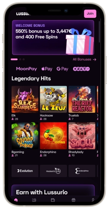 Lussurio Mobile App